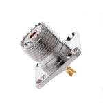 Adattatore flangiato UHF femmina SO239 in metallo