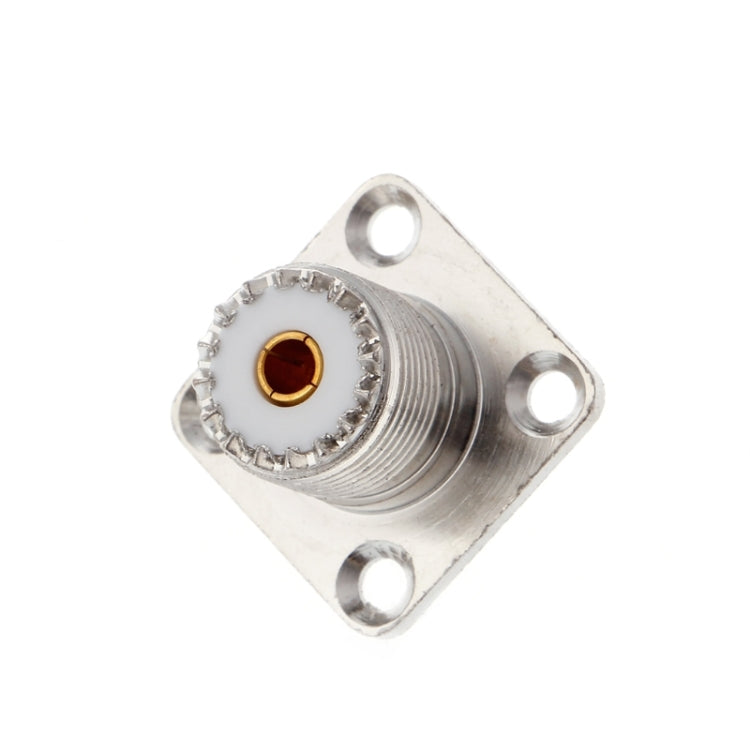 Adattatore flangiato UHF femmina SO239 in metallo
