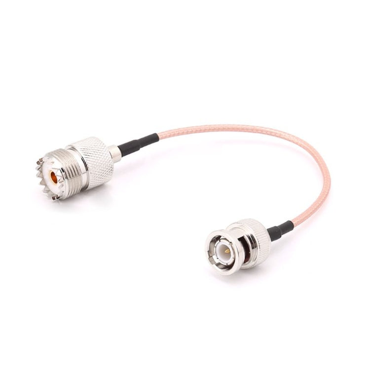 Cavo collegamento UHF SO239 femmina a BNC maschio 15 cm