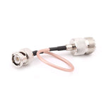 Cavo collegamento UHF SO239 femmina a BNC maschio 15 cm