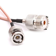 Cavo di collegamento UHF SO239 femmina a BNC maschio RG316, lunghezza: 15 cm