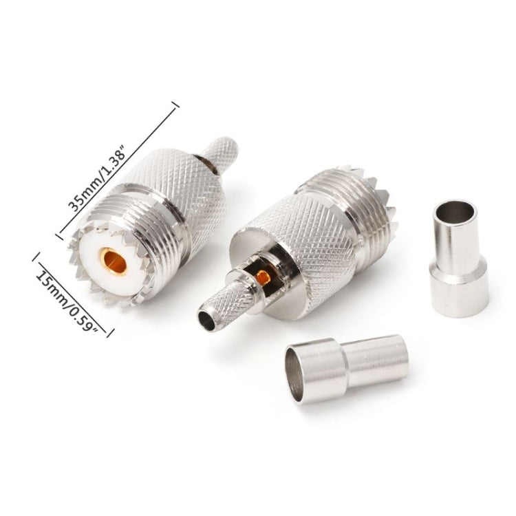Adattatore coassiale RF SO239 jack femmina UHF 50 ohm