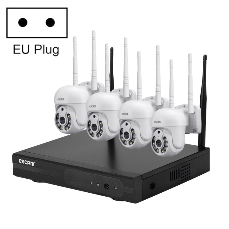 ESCAM WNK714 Kit monitoraggio wireless 4 canali 3MP