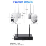 ESCAM WNK714 Kit monitoraggio wireless 4 canali 3MP