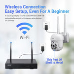 ESCAM WNK714 Kit monitoraggio wireless 4 canali 3MP