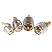 Adattatore connettore coassiale RF 4 in 1 da UHF a SMA, UHF To SMA