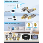 Adattatore coassiale RF 4 in 1 da F a SMA