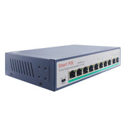 Switch Fast Ethernet ESCAM POE 8+2 a 10 porte Switch di rete POE 10/100M 120W a 8 porte, distanza di trasmissione: 150 m, 10 Ports