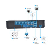 DVR Mini AHD A4/Mini-MS 5 in 1 a 4 canali Dual Stream H.264 1080N, supporto segnale AHD / TVI / CVI / CVBS / IP, A4/Mini-MS