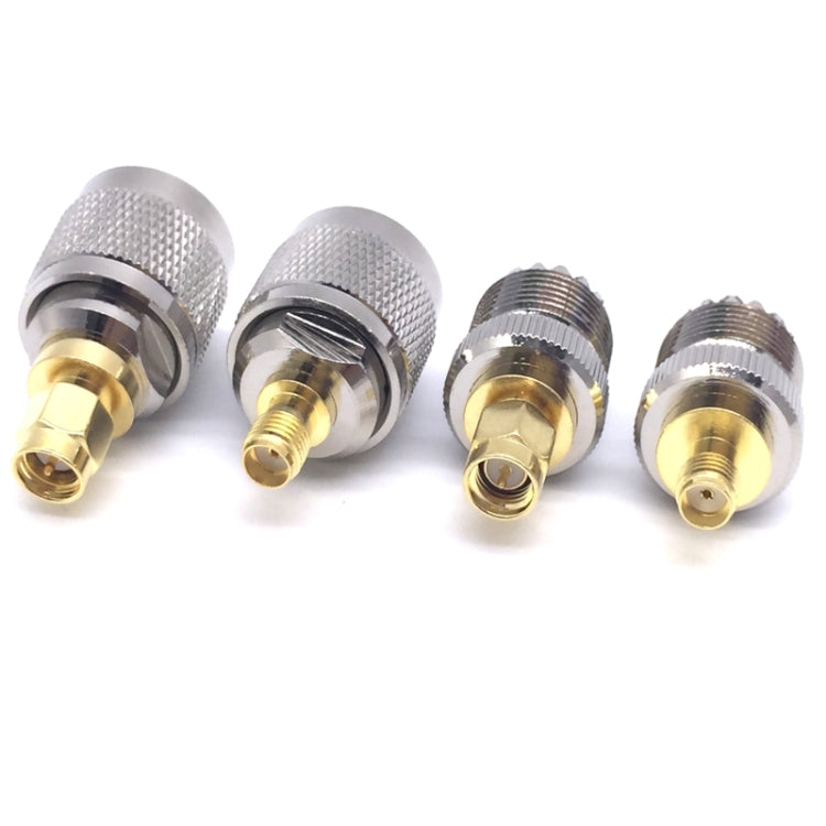 4 pezzi/set Convertitore di test connettore RF UHF PL259 SO239 a spina SMA