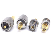 4 pezzi/set Convertitore di test connettore RF UHF PL259 SO239 a spina SMA