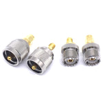 4 pezzi/set Convertitore di test connettore RF UHF PL259 SO239 a spina SMA