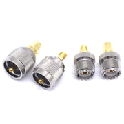 4 pezzi/set Convertitore di test connettore RF UHF PL259 SO239 a spina SMA