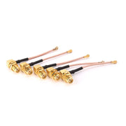 Cavo intrecciato adattatore femmina RG178 Ufl/IPX/IPEX a SMA da 5 pezzi, lunghezza: 5 cm, 5cm Elbow