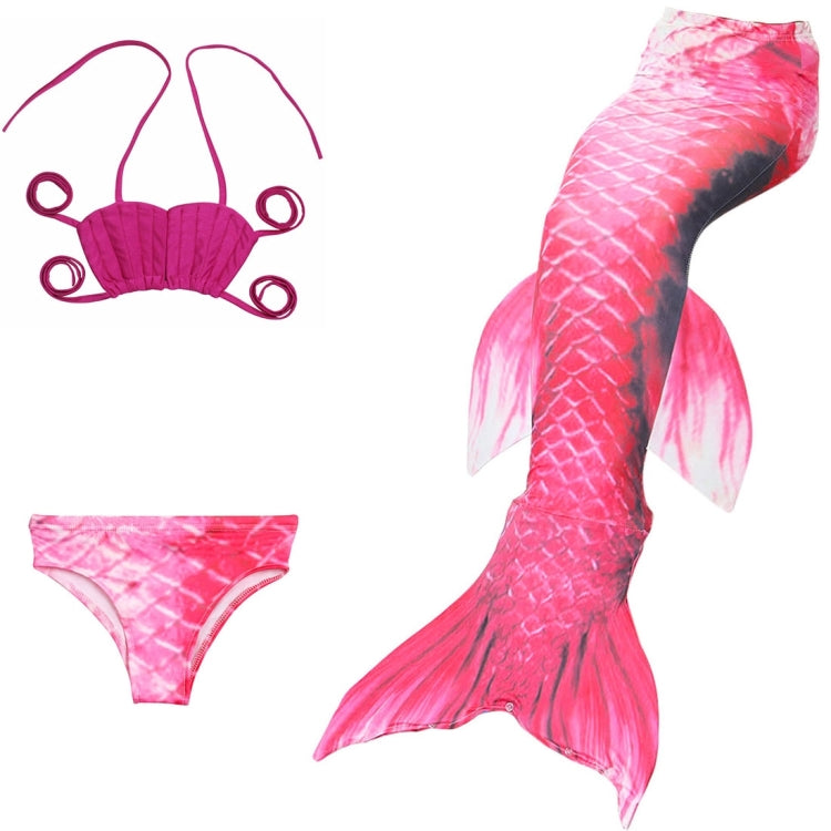 Costume da bagno sirena bambini 3 pezzi taglia 130