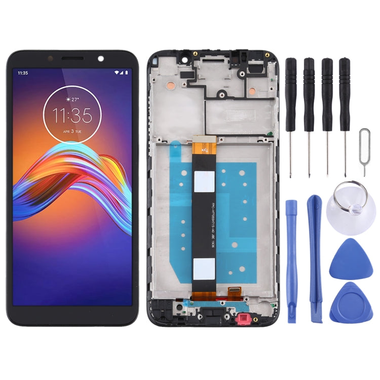 Schermo LCD e digitalizzatore assemblaggio completo con cornice per Motorola Moto E6 Play, For Moto E6 Play