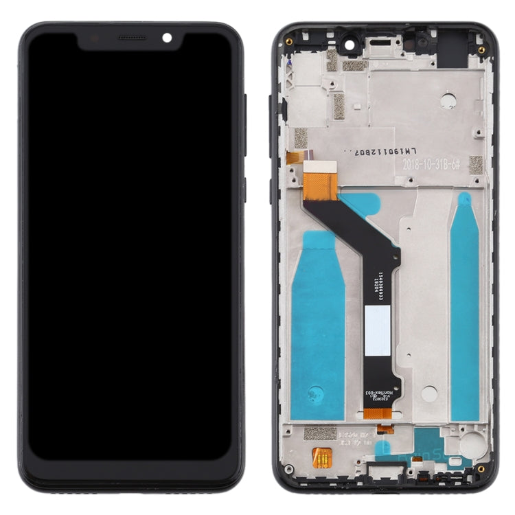 LCD Screen and Digitizer Full Assembly with Frame for Motorola Moto One (P30 Play), For Moto One (P30 Play)