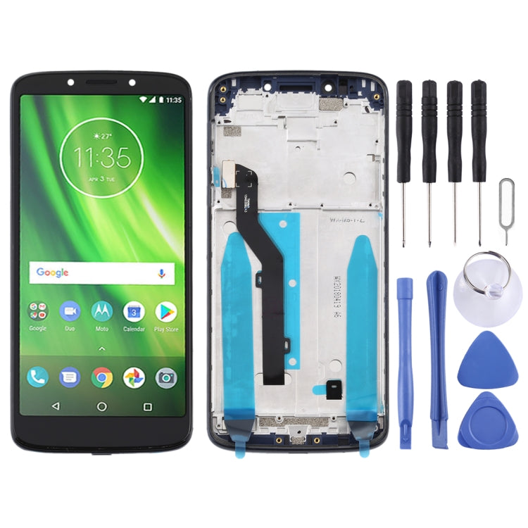 Schermo LCD e digitalizzatore assemblaggio completo con cornice per Motorola Moto G6 Play, For Moto G6 Play