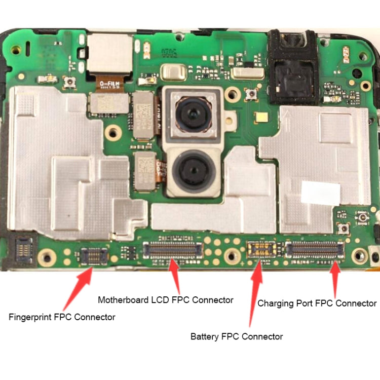 Connettore FPC per display LCD della scheda madre da 10 pezzi per Huawei Honor 7X, For Huawei Honor 7X