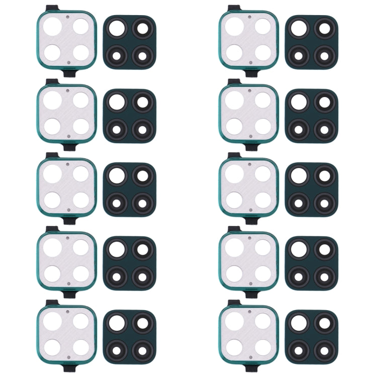 For Huawei Nova 6 SE 10pcs Camera Lens Cover, For Huawei Nova 6 SE