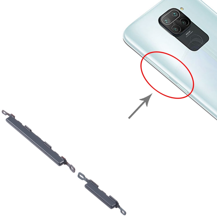 Power Button &amp; Volume Control Button for Xiaomi Redmi Note 9/Redmi 10X 4G, For Xiaomi Redmi Note 9/Redmi 10X 4G