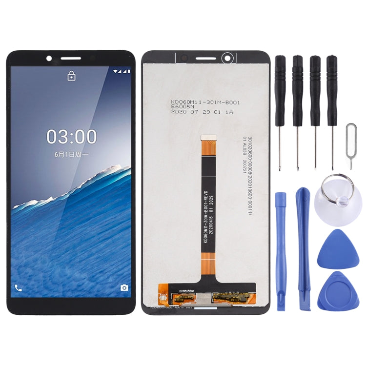 Schermo LCD e digitalizzatore assemblato completo per Nokia C3, For Nokia C3