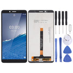 LCD Screen and Digitizer Complete Assembly for Nokia C3, For Nokia C3