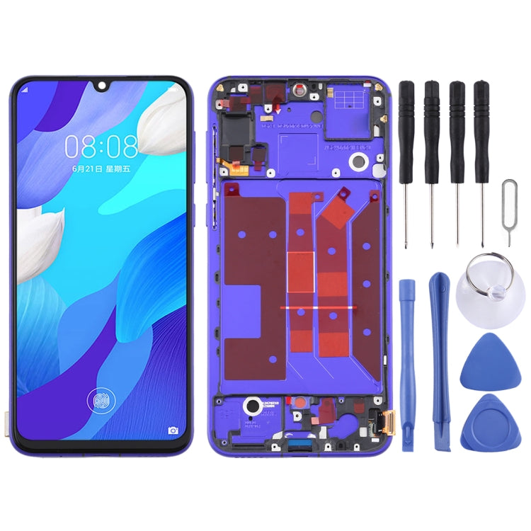 Schermo LCD e digitalizzatore assemblaggio completo con cornice per Huawei Nova 5 Pro, For Huawei Nova 5 Pro