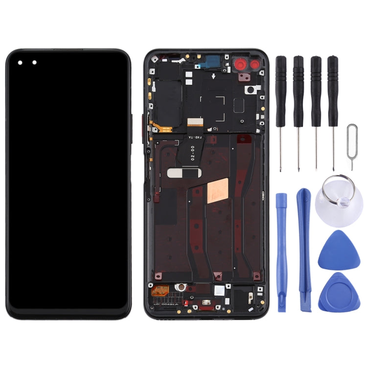 LCD Screen and Digitizer Full Assembly with Frame for Huawei Nova 6 4G, For Huawei Nova 6 4G, For Huawei Nova 6 4G(Dark Blue)