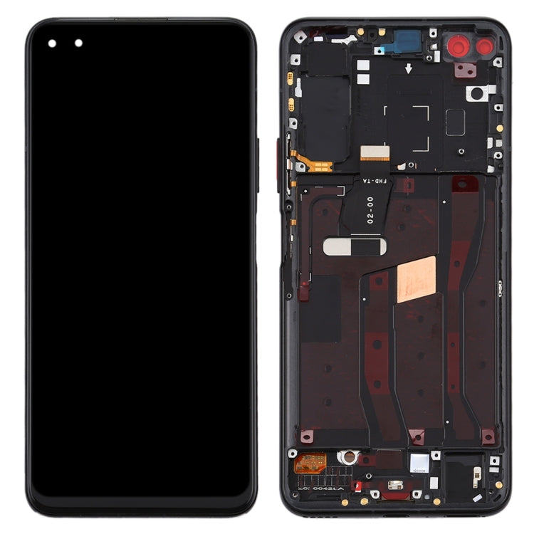 LCD Screen and Digitizer Full Assembly with Frame for Huawei Nova 6 4G, For Huawei Nova 6 4G, For Huawei Nova 6 4G(Dark Blue)