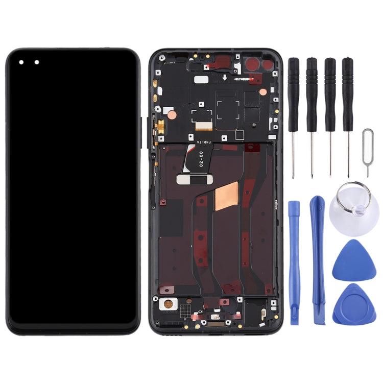 LCD Screen and Digitizer Full Assembly with Frame for Huawei Nova 6 5G, For Huawei Nova 6 5G(Purple), For Huawei Nova 6 5G, For Huawei Nova 6 5G (Dark Blue)