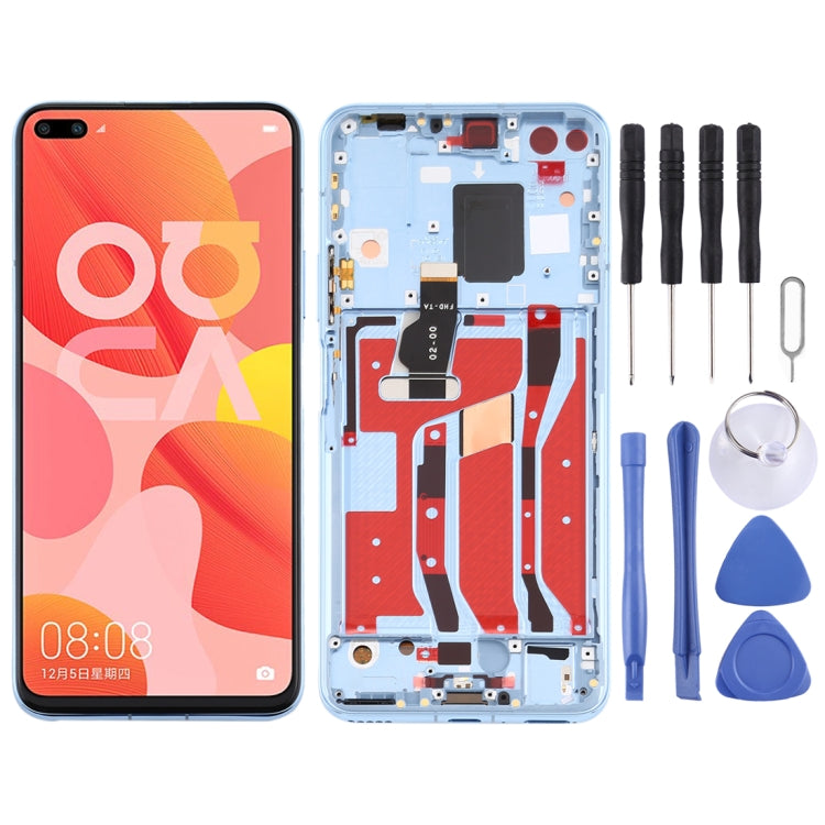 Schermo LCD e digitalizzatore assemblaggio completo con cornice per Huawei Nova 6 5G, For Huawei Nova 6 5G(Purple), For Huawei Nova 6 5G, For Huawei Nova 6 5G (Dark Blue)