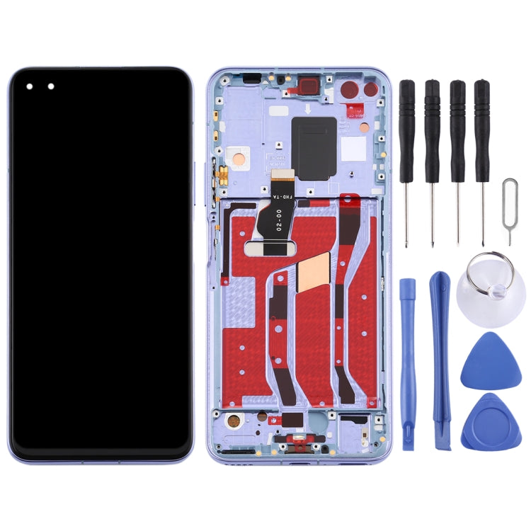 LCD Screen and Digitizer Full Assembly with Frame for Huawei Nova 6 5G, For Huawei Nova 6 5G(Purple), For Huawei Nova 6 5G, For Huawei Nova 6 5G (Dark Blue)