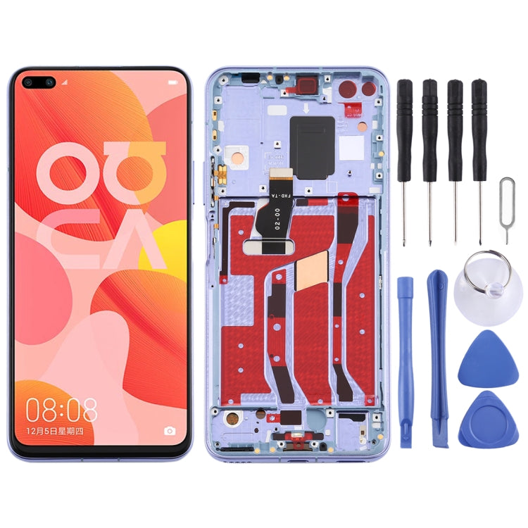 Schermo LCD e digitalizzatore assemblaggio completo con cornice per Huawei Nova 6 5G, For Huawei Nova 6 5G(Purple), For Huawei Nova 6 5G, For Huawei Nova 6 5G (Dark Blue)