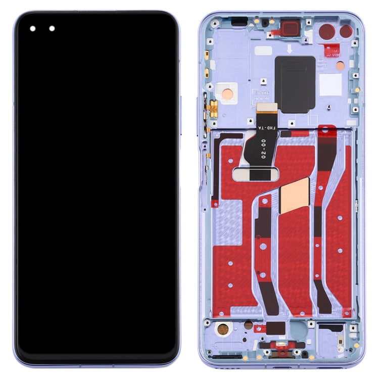 LCD Screen and Digitizer Full Assembly with Frame for Huawei Nova 6 5G, For Huawei Nova 6 5G(Purple), For Huawei Nova 6 5G, For Huawei Nova 6 5G (Dark Blue)