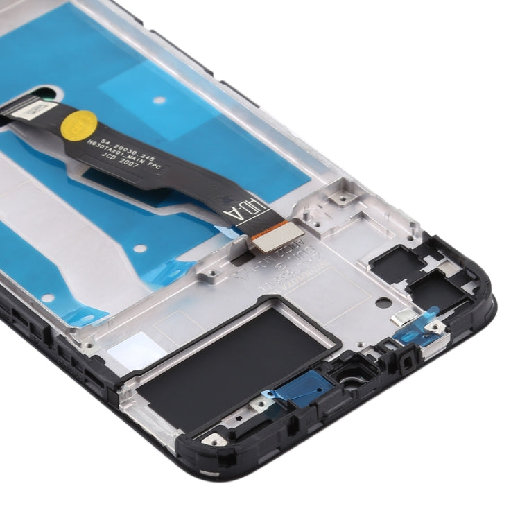 Schermo LCD e digitalizzatore assemblato completo con cornice per Huawei Y6p, For Huawei Y6p