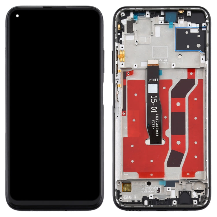 Schermo LCD e digitalizzatore assemblaggio completo con cornice per Huawei P40 Lite, For Huawei P40 Lite