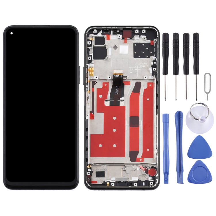 LCD Screen and Digitizer Full Assembly with Frame for Huawei Nova 7 SE, For Huawei Nova 7 SE