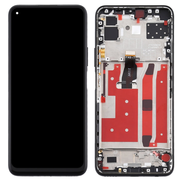 LCD Screen and Digitizer Full Assembly with Frame for Huawei Nova 7 SE, For Huawei Nova 7 SE