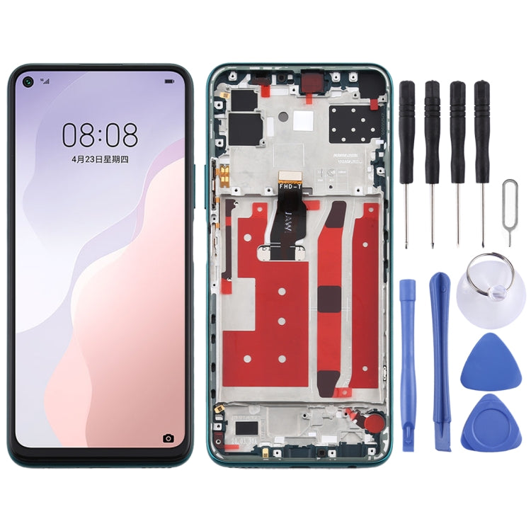 Schermo LCD e digitalizzatore assemblaggio completo con cornice per Huawei Nova 7 SE, For Huawei Nova 7 SE