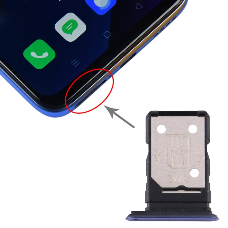 Per OPPO Realme X50 5G Vassoio scheda SIM + Vassoio scheda SIM, For OPPO Realme X50 5G