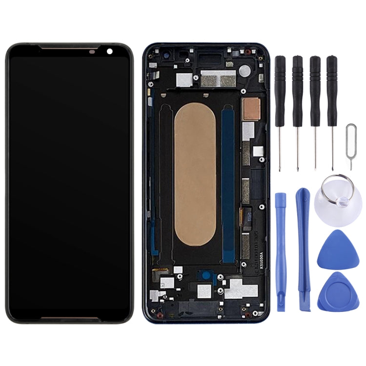 Schermo LCD e digitalizzatore assemblato completo con cornice per Asus ROG Phone II ZS660KL, For Asus ROG Phone II ZS660KL