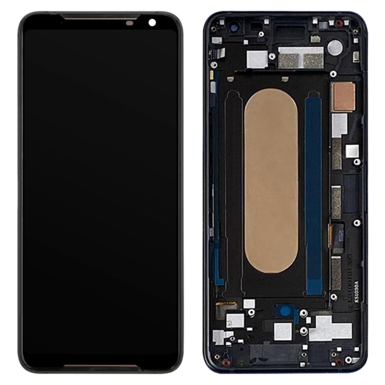 LCD Screen and Digitizer Full Assembly with Frame for Asus ROG Phone II ZS660KL, For Asus ROG Phone II ZS660KL