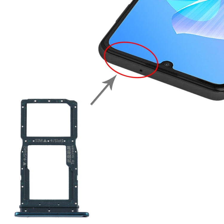 SIM Card Tray + SIM Card Tray/Micro SD Card Tray for Huawei Enjoy Z 5G, For Huawei Enjoy Z 5G