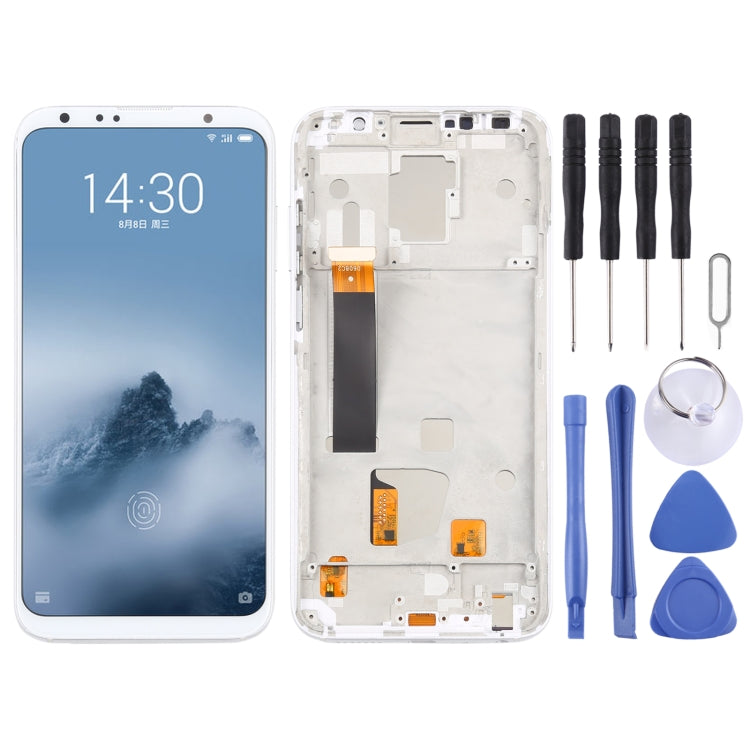 Schermo LCD in materiale TFT e digitalizzatore assemblaggio completo con cornice (non supporta l'identificazione delle impronte digitali) per Meizu 16 Plus, For Meizu 16 Plus(TFT)