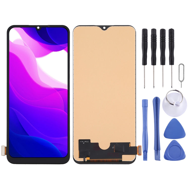 Schermo LCD in materiale TFT e digitalizzatore assemblaggio completo (non supporta l'identificazione delle impronte digitali) per Xiaomi Mi 10 Lite 5G / Mi 10 Youth 5G, For Xiaomi Mi 10 Lite 5G(TFT Material)