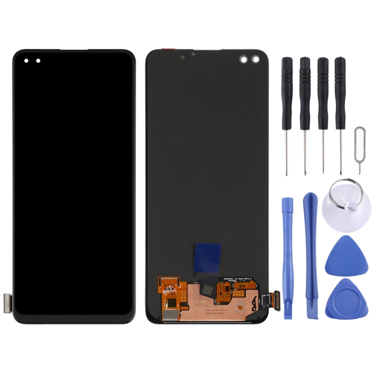 Schermo LCD e digitalizzatore in materiale AMOLED originale assemblaggio completo per OPPO Reno4, For OPPO Reno4 4G(AMOLED)