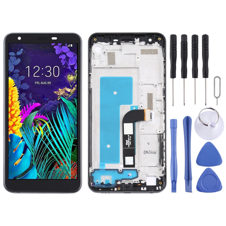 LCD Screen and Digitizer Full Assembly with Frame for LG K30 (2019) LM-X320EMW LMX320EMW, For LG K30 (2019)