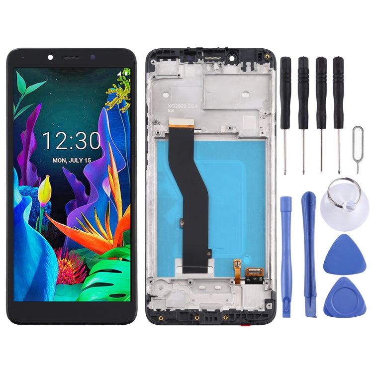 LCD Screen and Digitizer Full Assembly with Frame for LG K20 (2019) LM-X120EMW LMX120EMW LM-X120, For LG K20 (2019)