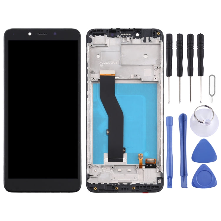 LCD Screen and Digitizer Full Assembly with Frame for LG K20 (2019) LM-X120EMW LMX120EMW LM-X120, For LG K20 (2019)